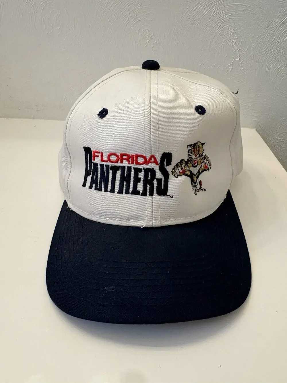 Vintage 1990s Florida Panthers NHL Hockey Snapback Hat Cap The Game EUC